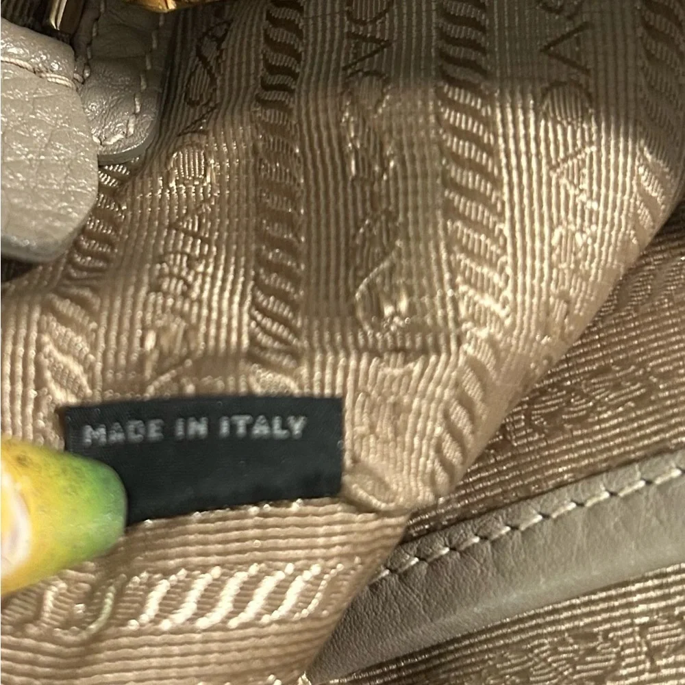 Prada • Taupe Leather Tote Bag • Large - Picture 14 of 16